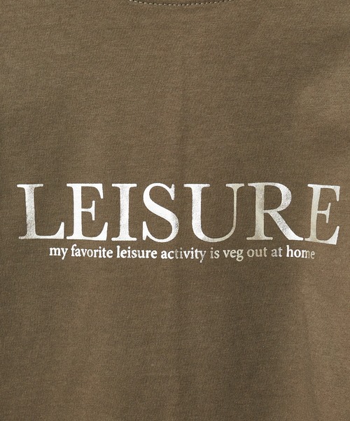 natural couture(ナチュラルクチュール)の「大人ロゴ6分袖T(Tシャツ/カットソー・レディース・オフホワイト/カーキ/サックスブルー/スミクロ・FREE)」の21枚目の写真