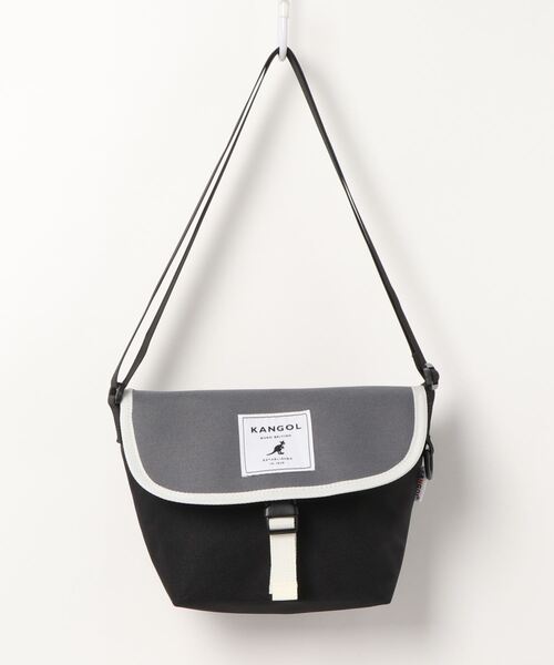 KANGOL（カンゴール）の「【 KANGOL / カンゴール 】 ワンバックル メッセンジャー バッグ（メッセンジャーバッグ・レディース・ブラック×グレー/ブラック/ベージュ・FREE）」の8枚目の写真