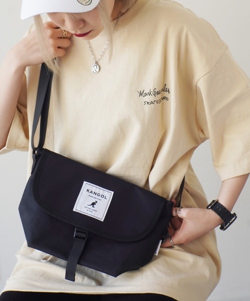 KANGOL（カンゴール）の「【 KANGOL / カンゴール 】 ワンバックル メッセンジャー バッグ（メッセンジャーバッグ・レディース・ブラック×グレー/ブラック/ベージュ・FREE）」の10枚目の写真