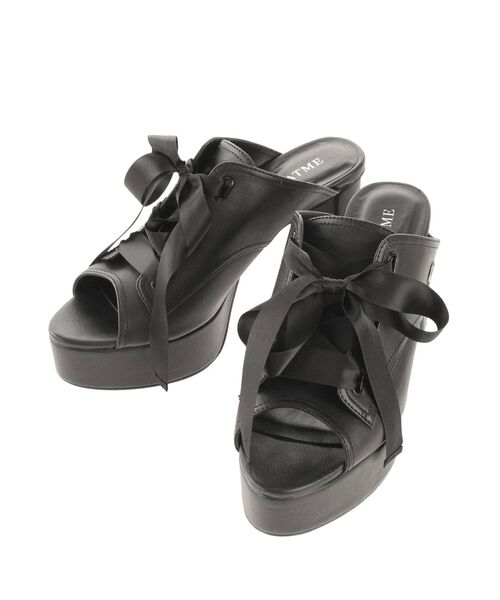 EATME（イートミー）の「レースアップサンダル（サンダル・レディース・ブラック/モカ・S/M/L）」の4枚目の写真