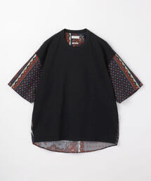 TOMORROWLAND | コットンポプリン プリント切り替え半袖カットソー(Tシャツ/カットソー)