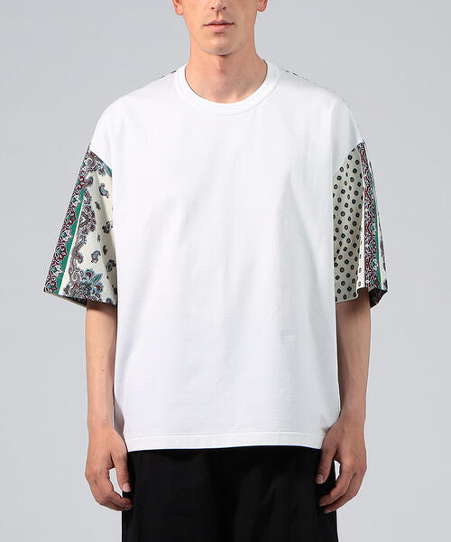 TOMORROWLAND （トゥモローランド）の「コットンポプリン プリント切り替え半袖カットソー（Tシャツ/カットソー・メンズ・グレー系その他/ブルー系その他4・S/M/L）」の9枚目の写真