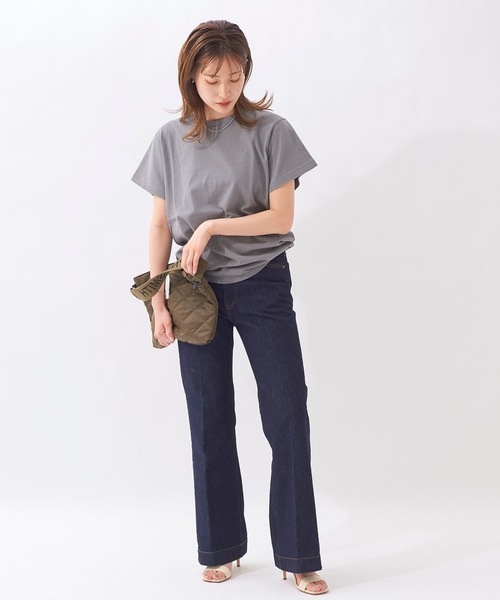 plage(プラージュ)の「Nuance Tシャツ◆(Tシャツ/カットソー・レディース・パープル/グリーン/ホワイト/グレー/ベージュ/ピンク・FREE)」の13枚目の写真