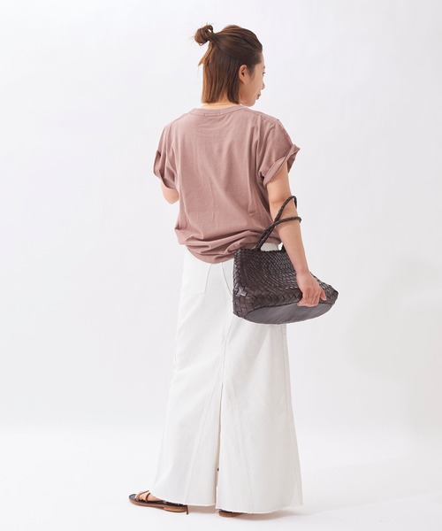 plage(プラージュ)の「Nuance Tシャツ◆(Tシャツ/カットソー・レディース・パープル/グリーン/ホワイト/グレー/ベージュ/ピンク・FREE)」の11枚目の写真