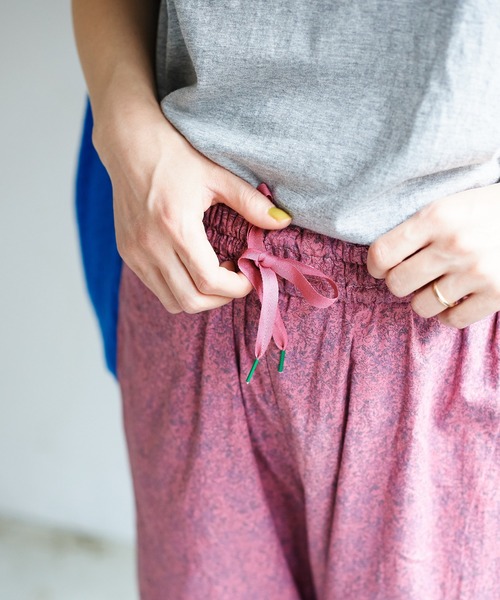 bulle de savon（ビュルデサボン）の「over dye pajama パンツ（その他パンツ・レディース・ネイビー/カーキ/サックスブルー/ピンク・FREE）」の7枚目の写真
