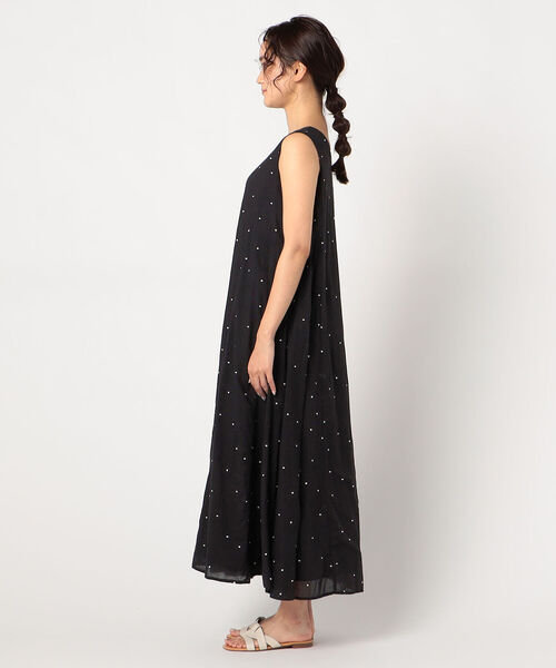 fredy repit（フレディレピ）の「両前ドット刺繍ワンピース（ワンピース・レディース・ブルー系その他7/ブラック系その他3・38）」の14枚目の写真
