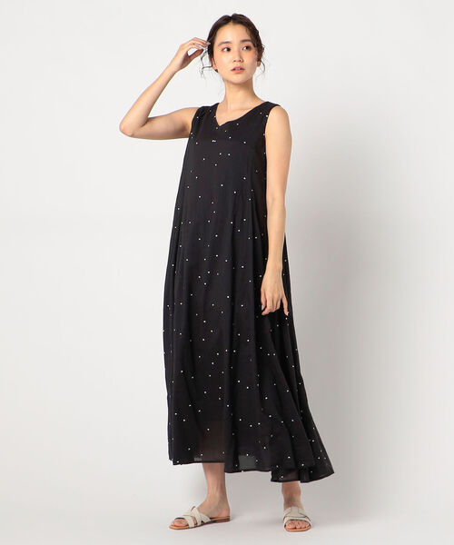 【eri様 2点】didizizi ワンピース/Dot＆Stripesワンピース セール】両前ドット刺繍ワンピース（ワンピース）｜fredy repit