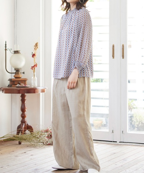 MATCH&more（マッチアンドモア）の「３ＷＡＹタックストレートパンツ（その他パンツ・レディース・チャコールグレー/ベージュ/ブラウン・FREE）」の17枚目の写真