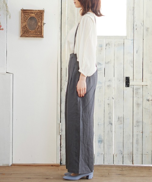 MATCH&more（マッチアンドモア）の「３ＷＡＹタックストレートパンツ（その他パンツ・レディース・チャコールグレー/ベージュ/ブラウン・FREE）」の6枚目の写真