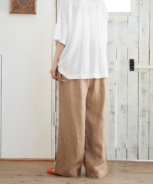 MATCH&more（マッチアンドモア）の「３ＷＡＹタックストレートパンツ（その他パンツ・レディース・チャコールグレー/ベージュ/ブラウン・FREE）」の12枚目の写真