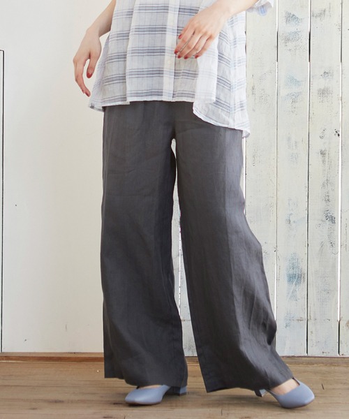 MATCH&more（マッチアンドモア）の「３ＷＡＹタックストレートパンツ（その他パンツ・レディース・チャコールグレー/ベージュ/ブラウン・FREE）」の20枚目の写真