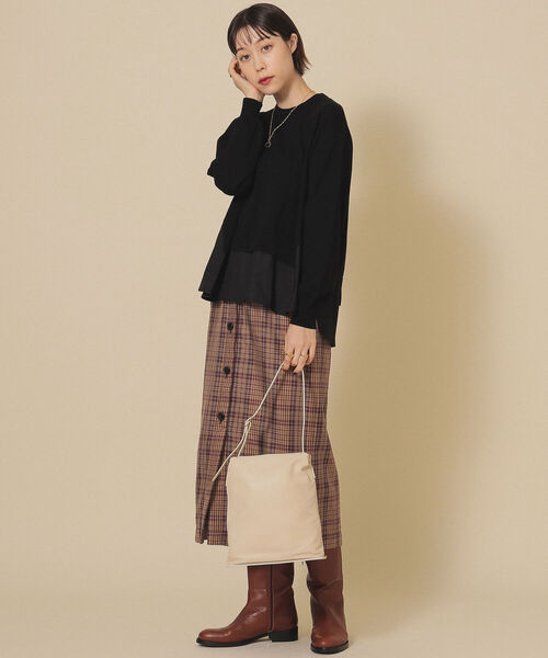 Ray BEAMS（レイビームス）の「MARROW / Soft Box バッグ（トートバッグ・レディース・ブラック・ONE SIZE）」の2枚目の写真