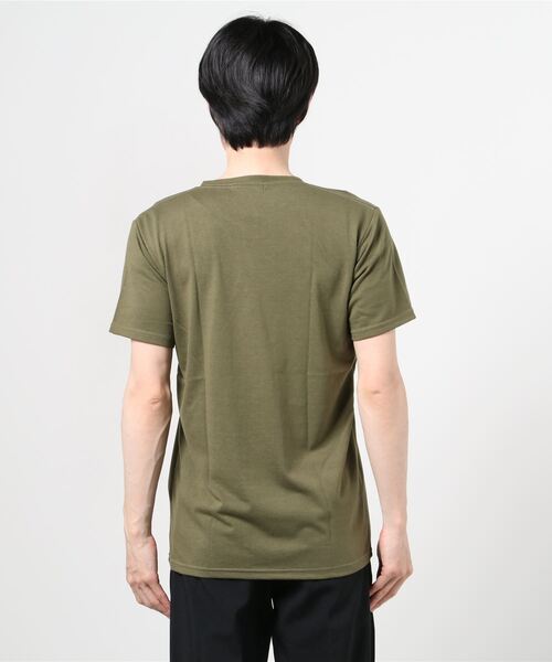 Mac-House(マックハウス)の「T-GRAPHICS ティーグラフィックス アウトドアプリント半袖Tシャツ(Tシャツ/カットソー・メンズ・ホワイト/グレー/カーキ/ブルー/ホワイト×ホワイト・S/M/L/XL)」の8枚目の写真