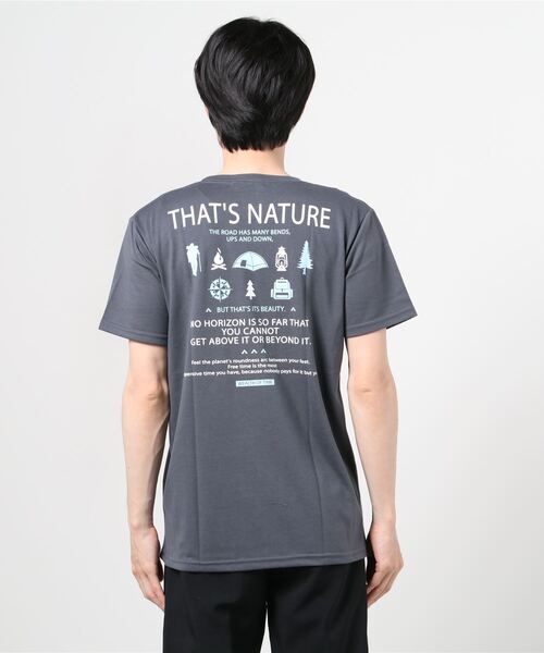 クラブハウスtシャツ【新品】 T-GRAPHICS ティーグラフィックス アウトドアプリント半袖T