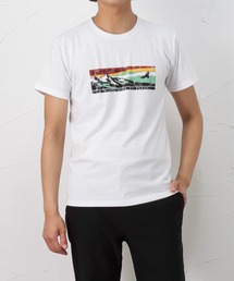 T-GRAPHICS ティーグラフィックス アウトドアプリント半袖Tシャツ