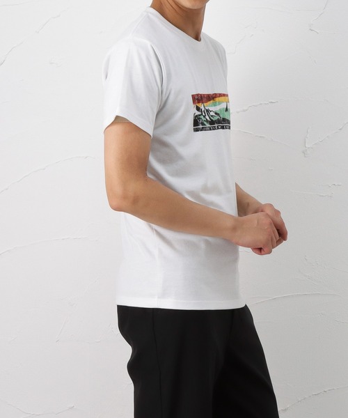 Mac-House(マックハウス)の「T-GRAPHICS ティーグラフィックス アウトドアプリント半袖Tシャツ(Tシャツ/カットソー・メンズ・ホワイト/グレー/カーキ/ブルー/ホワイト×ホワイト・S/M/L/XL)」の22枚目の写真