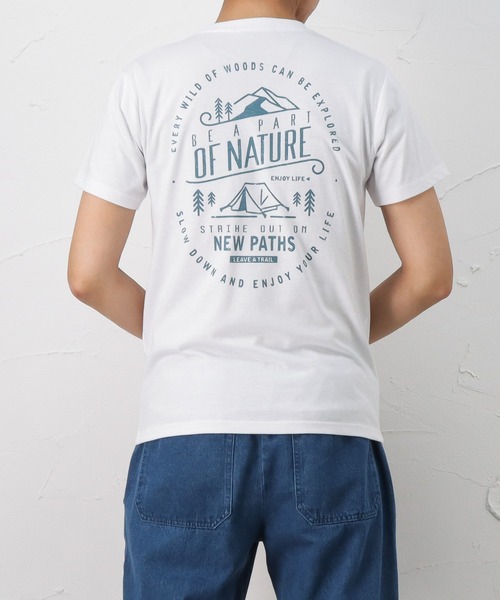 クラブハウスtシャツ【新品】 T-GRAPHICS ティーグラフィックス アウトドアプリント半袖T