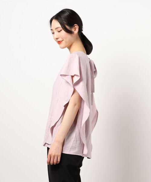 Cheri（シェリ）の「ラッフルブラウス（シャツ/ブラウス・レディース・ホワイト/ブラック/ブルー/ピンク・FREE）」の5枚目の写真