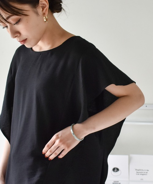 Cheri（シェリ）の「ラッフルブラウス（シャツ/ブラウス・レディース・ホワイト/ブラック/ブルー/ピンク・FREE）」の2枚目の写真