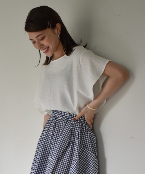 Cheri（シェリ）の「ラッフルブラウス（シャツ/ブラウス・レディース・ホワイト/ブラック/ブルー/ピンク・FREE）」の13枚目の写真