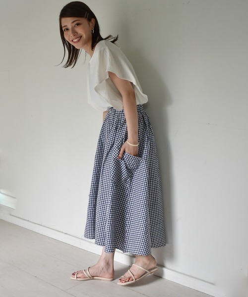 Cheri（シェリ）の「ラッフルブラウス（シャツ/ブラウス・レディース・ホワイト/ブラック/ブルー/ピンク・FREE）」の14枚目の写真