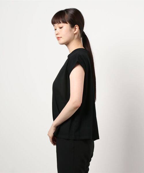 cepo（セポ）の「ロゴフレンチスリーブＴｅｅ（Tシャツ/カットソー・レディース・オフホワイト/キャメル/ブラック/グレー・M）」の6枚目の写真