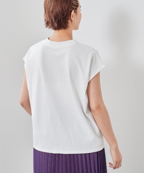 cepo（セポ）の「ロゴフレンチスリーブＴｅｅ（Tシャツ/カットソー・レディース・オフホワイト/キャメル/ブラック/グレー・M）」の9枚目の写真