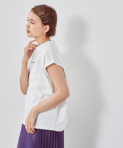 cepo（セポ）の「ロゴフレンチスリーブＴｅｅ（Tシャツ/カットソー・レディース・オフホワイト/キャメル/ブラック/グレー・M）」の8枚目の写真