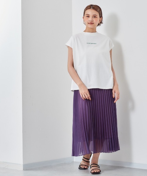 cepo（セポ）の「ロゴフレンチスリーブＴｅｅ（Tシャツ/カットソー・レディース・オフホワイト/キャメル/ブラック/グレー・M）」の10枚目の写真