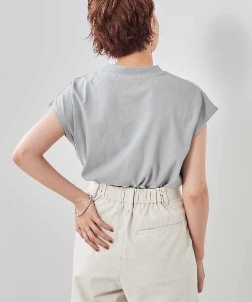 cepo（セポ）の「ロゴフレンチスリーブＴｅｅ（Tシャツ/カットソー・レディース・オフホワイト/キャメル/ブラック/グレー・M）」の21枚目の写真