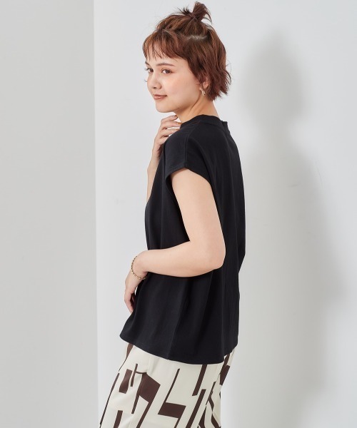 cepo（セポ）の「ロゴフレンチスリーブＴｅｅ（Tシャツ/カットソー・レディース・オフホワイト/キャメル/ブラック/グレー・M）」の15枚目の写真