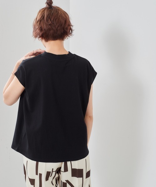 cepo（セポ）の「ロゴフレンチスリーブＴｅｅ（Tシャツ/カットソー・レディース・オフホワイト/キャメル/ブラック/グレー・M）」の16枚目の写真