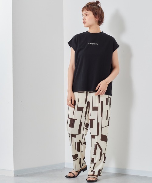 cepo（セポ）の「ロゴフレンチスリーブＴｅｅ（Tシャツ/カットソー・レディース・オフホワイト/キャメル/ブラック/グレー・M）」の17枚目の写真