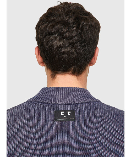 DIESEL（ディーゼル）の「メンズ ニット カーディガン ジップ ラベル（カーディガン/ボレロ・メンズ・グリーン/ブルー・MEDIUM/SMALL/LARGE/X-LARGE/X-SMALL/XX-LARGE）」の3枚目の写真