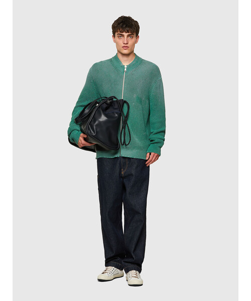 DIESEL（ディーゼル）の「メンズ ニット カーディガン ジップ ラベル（カーディガン/ボレロ・メンズ・グリーン/ブルー・MEDIUM/SMALL/LARGE/X-LARGE/X-SMALL/XX-LARGE）」の11枚目の写真