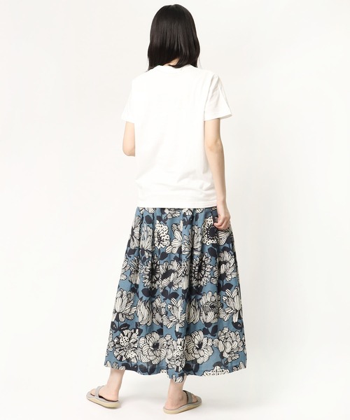 D*g*y（ディージーワイ）の「∴【 D*g*y / ディージーワイ 】大花柄 ボタニカル レトロ ロングスカート D5853（スカート・レディース・グレー/ブルー/レッド・M）」の14枚目の写真