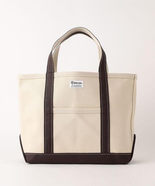 ORCIVAL（オーシバル）の「＜ORCIVAL(オーシバル)＞24OZ L トートバッグ（ショルダーバッグ・レディース・ダークブラウン/モカ・FREE）」の10枚目の写真