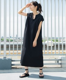 タイプライター切替フレアワンピース
