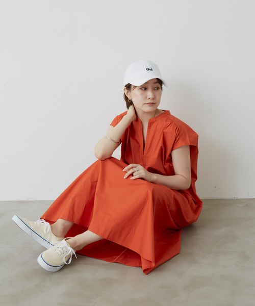 Auntie Rosa Holiday（アンティローザホリデー）の「タイプライター切替フレアワンピース（ワンピース・レディース・ブラック/ベージュ/オレンジ・FREE）」の8枚目の写真