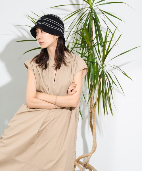 Auntie Rosa Holiday（アンティローザホリデー）の「タイプライター切替フレアワンピース（ワンピース・レディース・ブラック/ベージュ/オレンジ・FREE）」の21枚目の写真