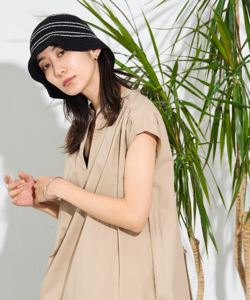Auntie Rosa Holiday（アンティローザホリデー）の「タイプライター切替フレアワンピース（ワンピース・レディース・ブラック/ベージュ/オレンジ・FREE）」の19枚目の写真