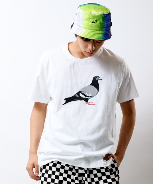 staple(ステイプル)の「STAPLE プリント半袖Tシャツ(Tシャツ/カットソー・メンズ・ホワイト/ブラック/ピンク/ブルー/バイオレット・2XL/XL/M/L)」の2枚目の写真