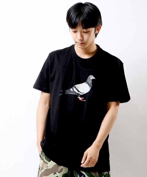 staple(ステイプル)の「STAPLE プリント半袖Tシャツ(Tシャツ/カットソー・メンズ・ホワイト/ブラック/ピンク/ブルー/バイオレット・2XL/XL/M/L)」の3枚目の写真