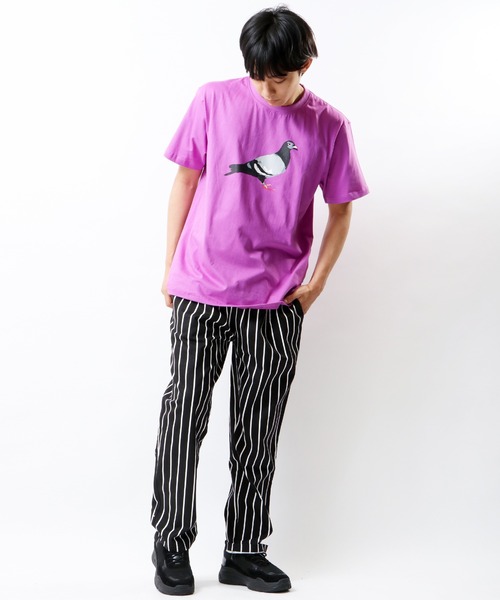 staple(ステイプル)の「STAPLE プリント半袖Tシャツ(Tシャツ/カットソー・メンズ・ホワイト/ブラック/ピンク/ブルー/バイオレット・2XL/XL/M/L)」の8枚目の写真