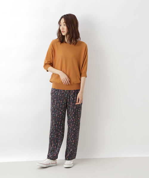 NATURAL BEAUTY BASIC（ナチュラルビューティーベーシック）の「リバティプリント　パンツ（その他パンツ・レディース・ブルー系その他6/グリーン系その他3・MEDIUM）」の11枚目の写真