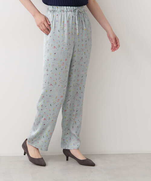 NATURAL BEAUTY BASIC（ナチュラルビューティーベーシック）の「リバティプリント　パンツ（その他パンツ・レディース・ブルー系その他6/グリーン系その他3・MEDIUM）」の15枚目の写真