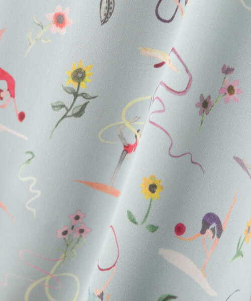 NATURAL BEAUTY BASIC（ナチュラルビューティーベーシック）の「リバティプリント　パンツ（その他パンツ・レディース・ブルー系その他6/グリーン系その他3・MEDIUM）」の19枚目の写真