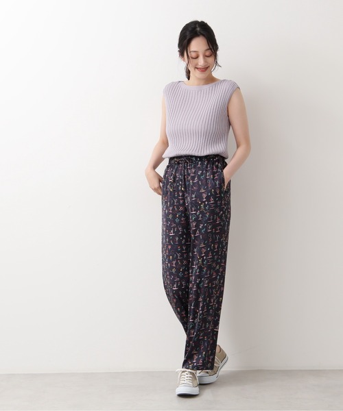 NATURAL BEAUTY BASIC（ナチュラルビューティーベーシック）の「リバティプリント　パンツ（その他パンツ・レディース・ブルー系その他6/グリーン系その他3・MEDIUM）」の21枚目の写真