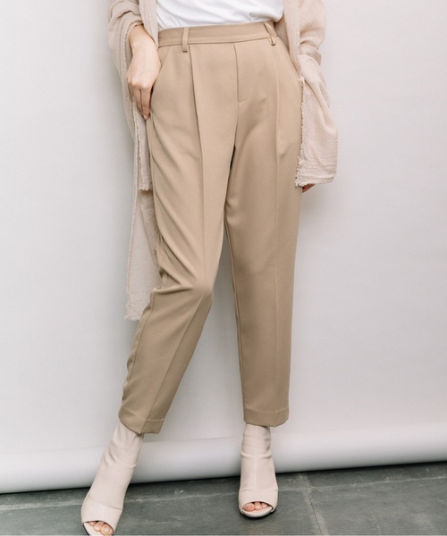 ELVENCE DEUX(エルベンスドゥ)の「ベネテーパードパンツ(その他パンツ・レディース・ブラック/ベージュ/ミント/ピンク・S/M/L/SS)」の1枚目の写真