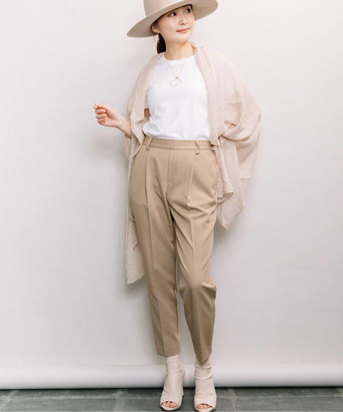 ELVENCE DEUX(エルベンスドゥ)の「ベネテーパードパンツ(その他パンツ・レディース・ブラック/ベージュ/ミント/ピンク・S/M/L/SS)」の14枚目の写真